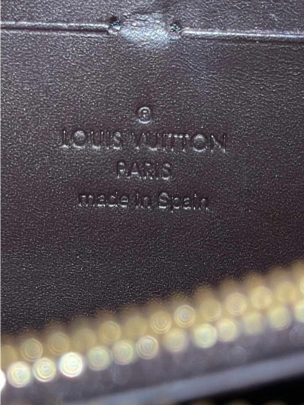 Louis Vuitton Vernis Amarante Zip Wallet